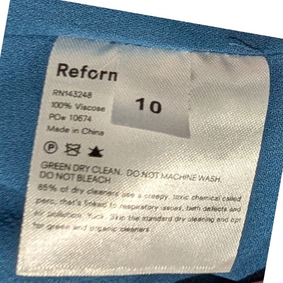 NWT Reformation Valentin Porto Polka Dot Long Dress Size 10 - Picture 11 of 14